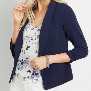 Maurices Open Front Navy Blazer for Women - Small